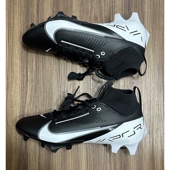 Nike Vapor Edge Pro 360 2 Football Cleats (DA5456-001) Black / White Sz 13 - Picture 2 of 9